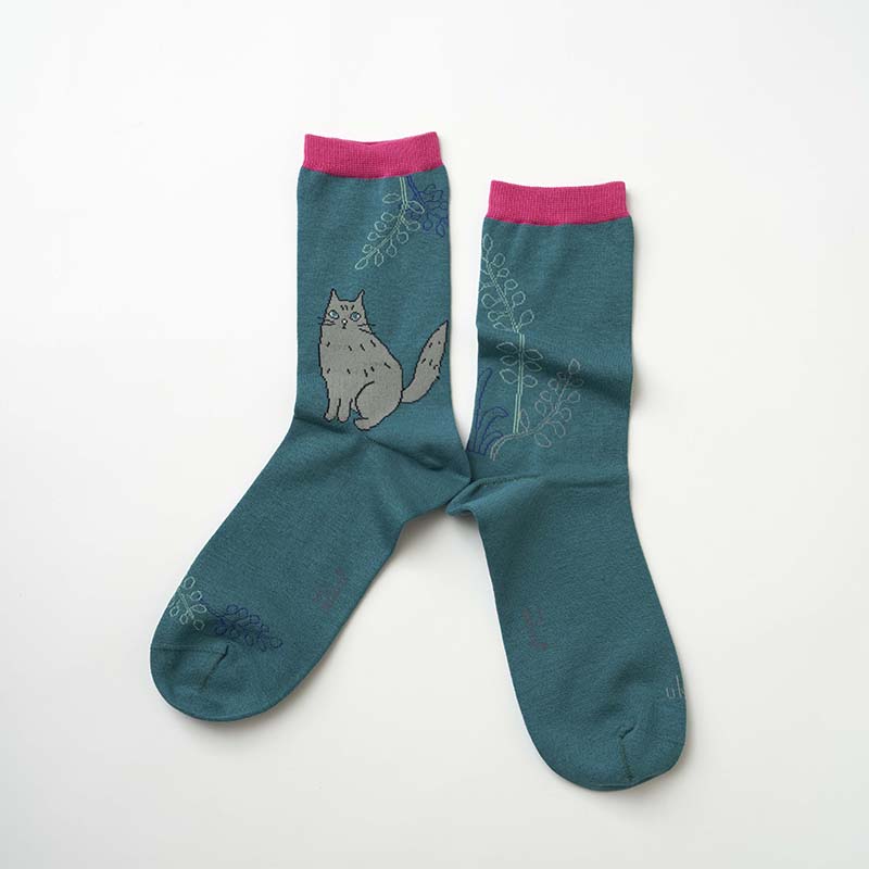 from F miau  hyvä すきなもの クルー丈ソックス/ukko(GR)